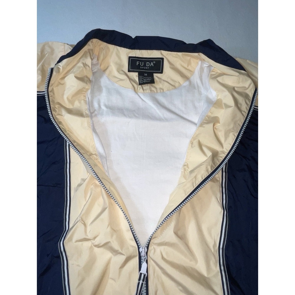 FUDA Sport Womens Jacket Blue Pastel Yellow Size Medium - Picture 7 of 11